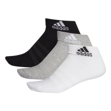 adidas Sport Socks Ankle Cushion black/white/grey - 3 Pairs